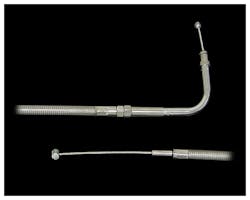 45in スロットルケーブル 90° ステンメッシュ 96y- BT・XL用