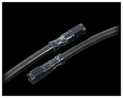 28in ブレーキライン ステンレスメッシュ クリアーブラックコート