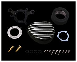 タイフーンエアクリーナー フィン TC CV,EFI ブラック
