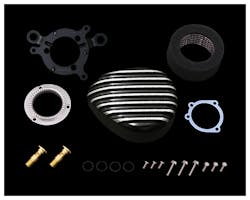 タイフーンエアクリーナー フィン XL CV,EFI ブラック
