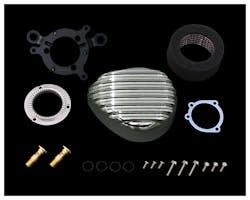タイフーンエアクリーナー フィン XL CV,EFI クローム