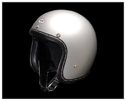 SHM ハンドステッチ プレーン ヘルメット HMシルバー S