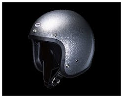 SHM フレーク ヘルメット メタリックシルバー M