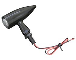 LEDタイプ スムースビレットウインカー ブラック M10　