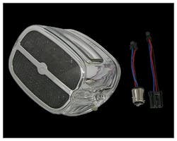 OEMスタイル LEDテールライト クロームハウジング スモークレンズ