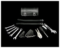 本革ツールロール&工具セット ブラック 5/8in・16mmプラグ用