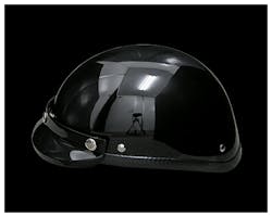 TT&CO バイザー付イーグルハーフヘルメット XL/XXL ブラック