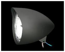 7in バイザー付きバレットヘッドライト ブラック