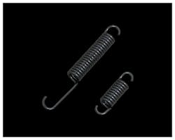58-72yBT用リアブレーキシュースプリングセット2.6mm ブラック