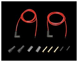プラグコード 赤5mmスパイラルコア ユニバーサル