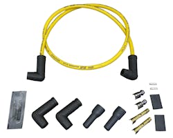 プラグコード 黄8.8mm 汎用 90°キャップ