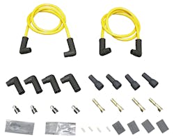 ツインプラグコード 黄8.8mm 汎用 90°キャップ