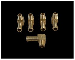 パイプフィッティング 90°1/8-27NPT×.375" 5個