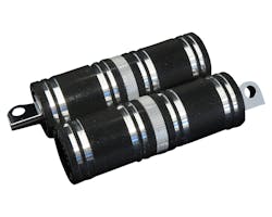 サイクルパイレーツ ファットフットペグロング BK クロームアクセント