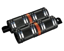 サイクルパイレーツ ファットフットペグロング BK オレンジアクセント