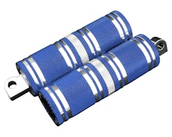 サイクルパイレーツ ファットフットペグロング BL クロームアクセント