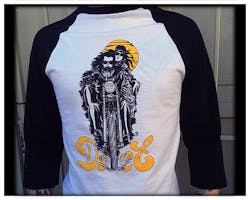 ダイスマガジン チョッパームーン 3/4スリーブTシャツ XL