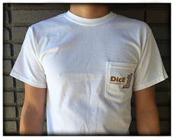 ダイスマガジン ポケットTシャツ ホワイト XL