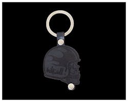 Biltwell SKULL レザーキーホルダー ブラック