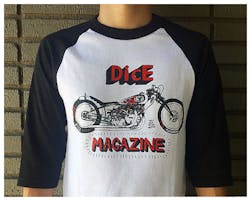ダイスマガジン Drag Vincent 3/4スリーブTシャツ L
