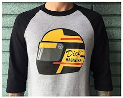 ダイスマガジン ヘルメット 3/4スリーブTシャツ M