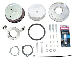 K&N エアクリーナーキット ハマー 08-16yツアラー クローム