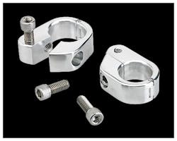 Biltwell スピードメータークランプセット ポリッシュ