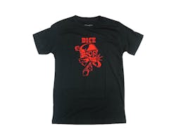 ダイスマガジン スカル&ピストン Tシャツ ブラック L