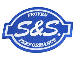 S&S オリジナルロゴパッチ 6インチ