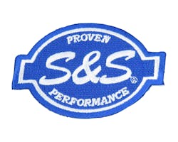 S&S オリジナルロゴパッチ 3インチ