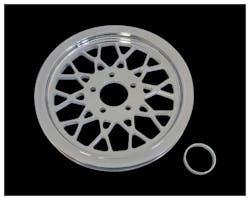 20mm 66丁メッシュタイプビレットリアプーリー クローム