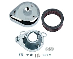 S&S ティアドロップエアクリーナーキット 58mmシングルボアEFI