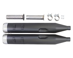 Mk45スリップオンマフラー ブラック+クロームスラスター ツアラー