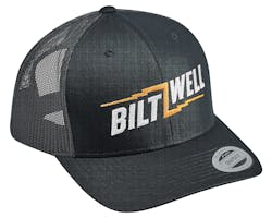 Biltwell オリジナルキャップ "Bolts 2" BK/WT/OR