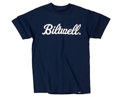 Biltwell SCRIPT Tシャツ ネイビー/ホワイト M