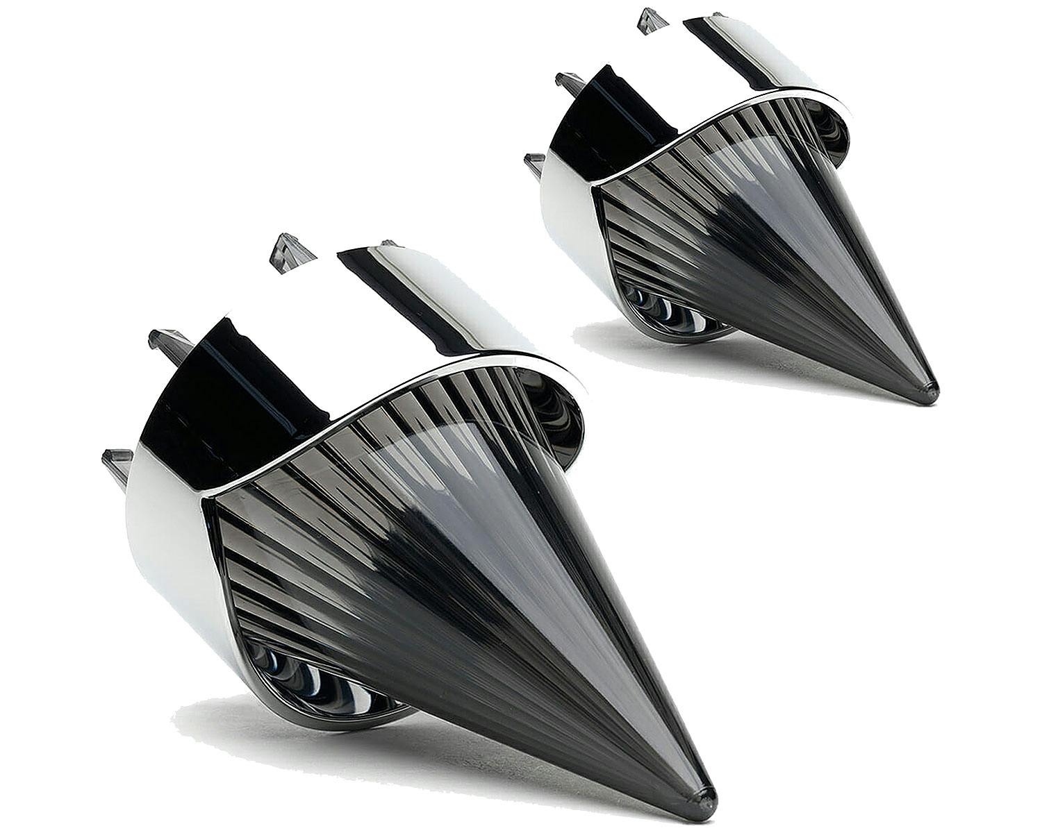 ビッグバーナーレンズクリアー クロームベゼル スクリューイン FLSTN ビッグバーナーレンズクリアー クロームベゼル スクリューイン