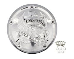 M8ソフテイル用ダービーカバー クロームイーグル