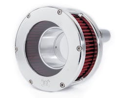 BA エアクリーナー ポリッシュ/レッド クリアカバー