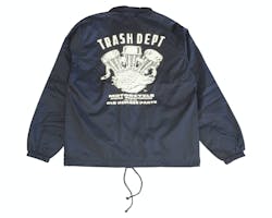 TRASH DEPT オリジナルコーチジャケット ブラック XXL