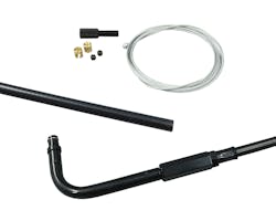 BYO スロットルケーブル 90° ブラック 96y-