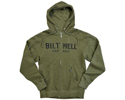 Biltwell STENCIL ジップパーカー オリーブ L