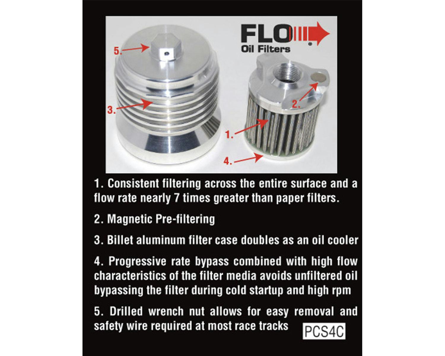 PC RACING(ピーシーレーシング) FLO オイルフィルター ポリッシュ PCレーシング ハーレー用 FLO・オイルフィルター ポリッシュ