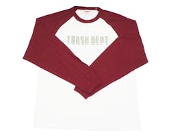 TRASH DEPT オリジナルエンジンデザインロンT L ワイン