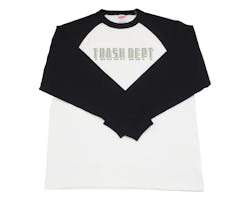 TRASH DEPT オリジナルエンジンデザインロンT L ブラック