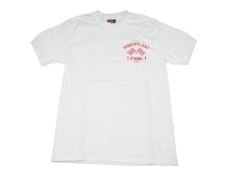 パワープラント クラシック ガレージTシャツ ホワイト/レッド M