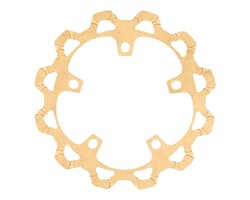 1ピースローター 320mm 4.5mm厚 フロント ゴールド