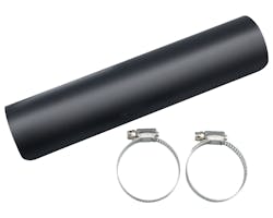 10in ユニバーサルヒートガード 1-3/4inパイプ用 ブラック