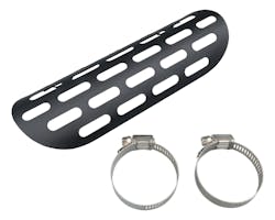 9in スリットヒートガード 1-3/4inパイプ用 ブラック