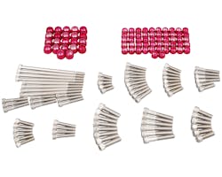 サントロ ボルト・カバーセット レッド 09y- ツインカム