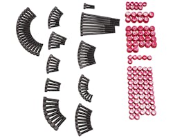 サントロ ボルト・カバーセット ブラック/レッド 17y- M8